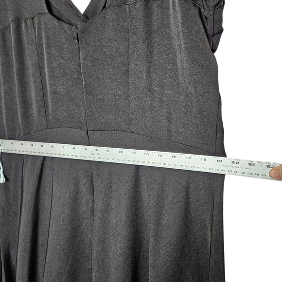 Lindy Bop NWOT Pin Up Fit‎ Flare Midi Dress Retro Rockabilly Black Milkmaid 4XL - Picture 8 of 10